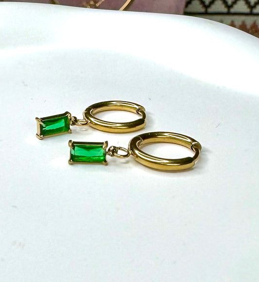 Aurora Emerald Earrings